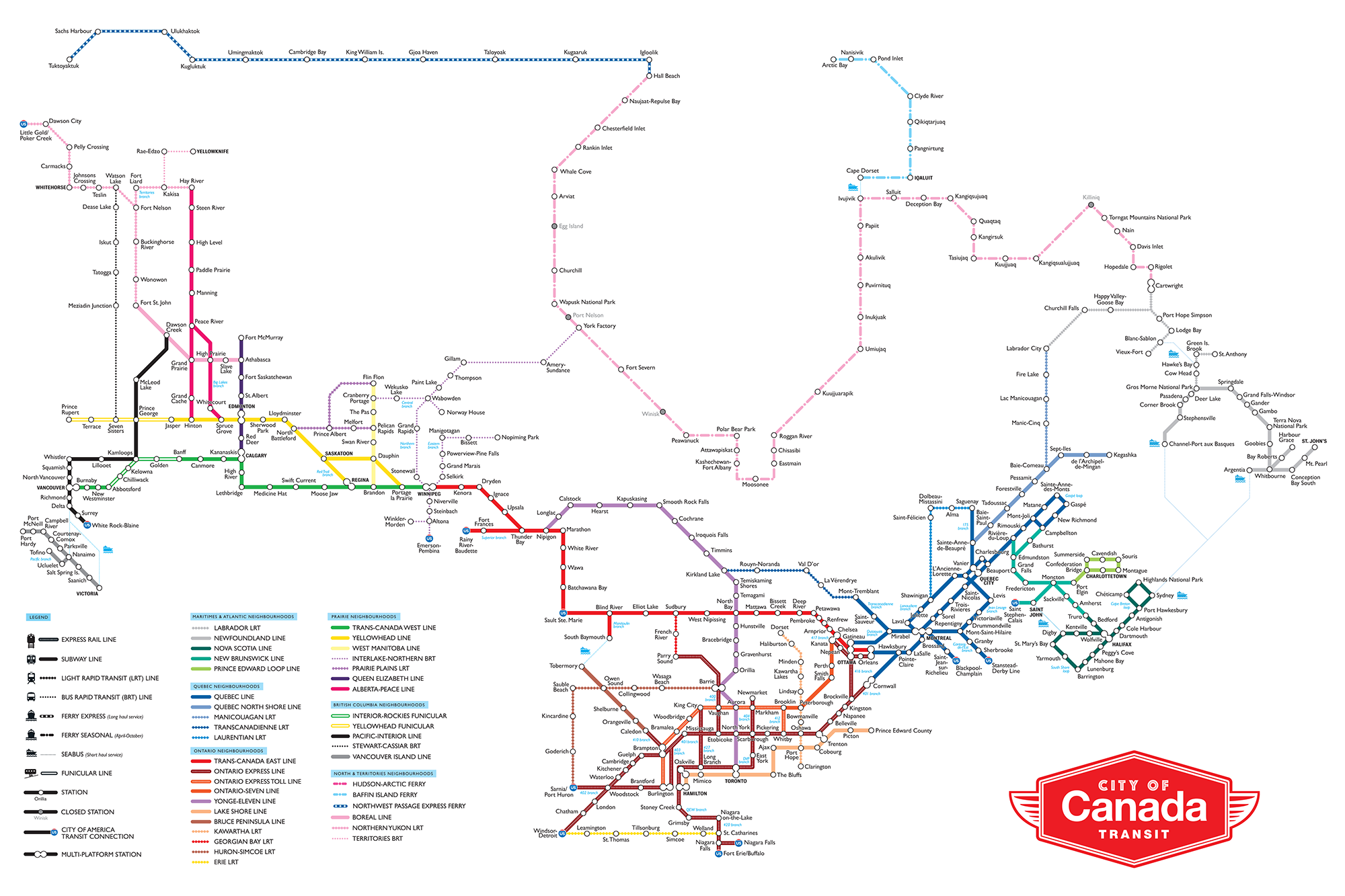 Transit map and travel tips illustration